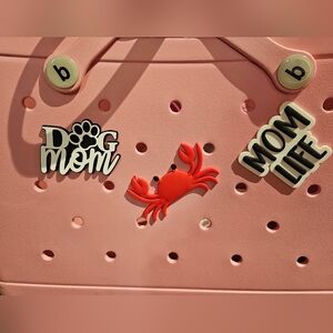 Mom Life Dog Life Bogg Bag Charm, Bogg Bag Accessories Charm For Beach Bag NEW